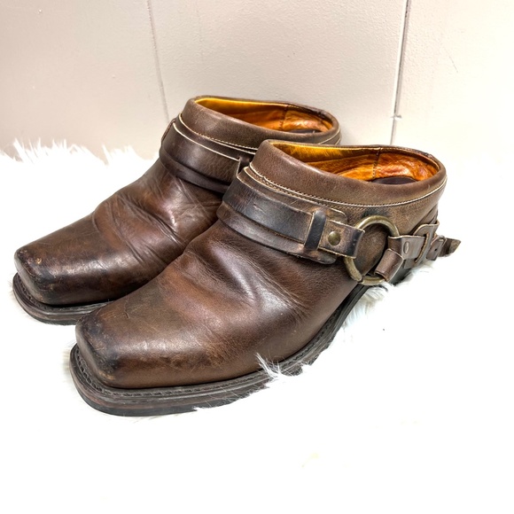 Frye Shoes - 🚫SOLD! |•FRYE•| Leather Belted Harness Mule Boot